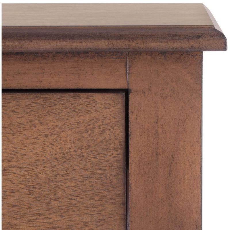 Solid Wood Top End Table with Storage