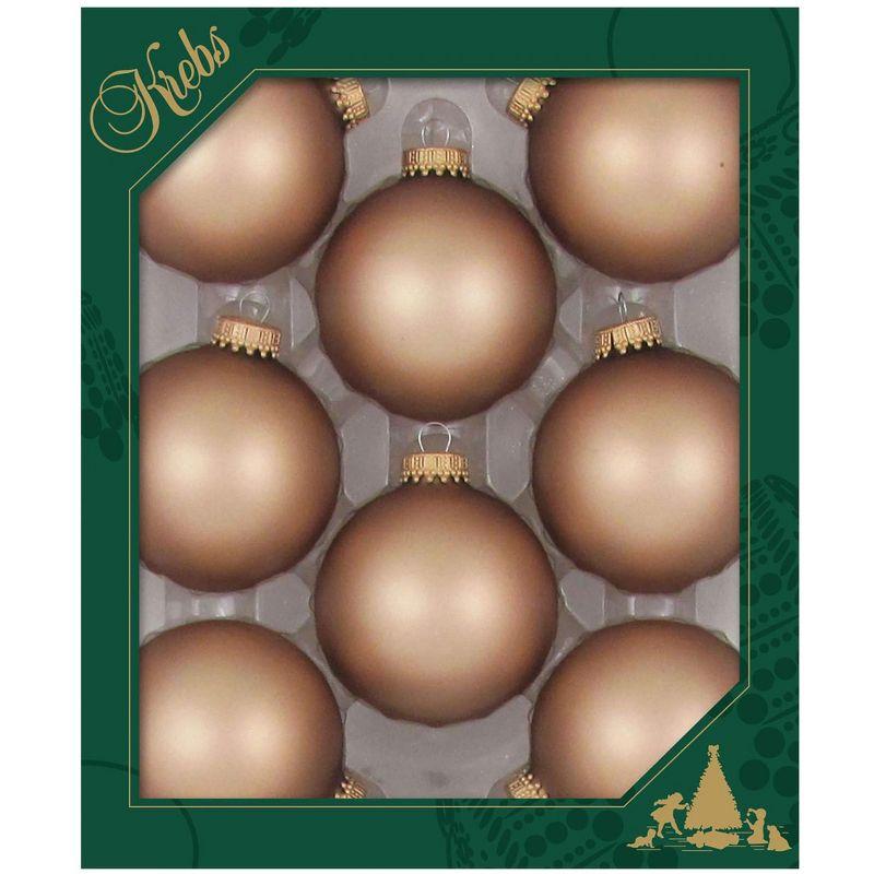 Christmas By Krebs - 67mm / 2.625" Designer Glass Baubles [8 Pieces]