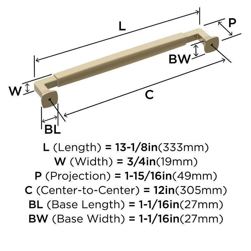 Stature 12" Center to Center Appliance Pull