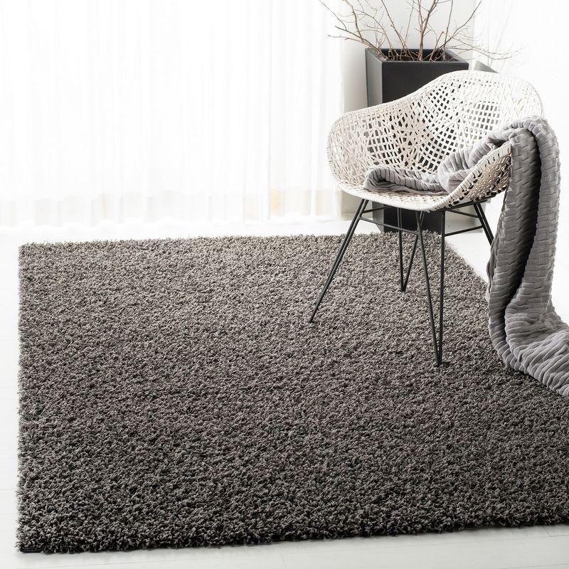 Athens Shag SGA119 Power Loomed Indoor Accent Rug - Dark Grey - 3'x5' - Safavieh