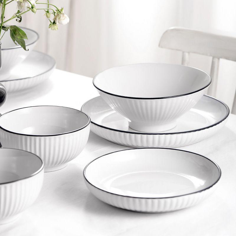 Lustra 32 Piece Stoneware Dinnerware Set - Service for 8