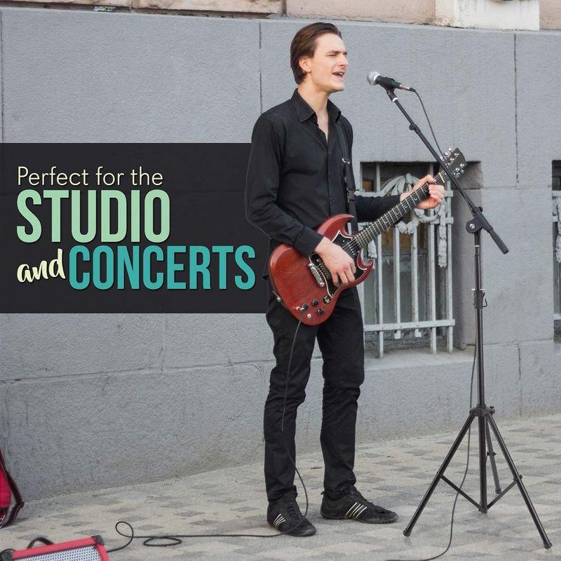 Pyle Heavy-Duty Tripod Microphone Stand with Adjustable Boom Arm - PMKS56, 51.2" to 78.75"