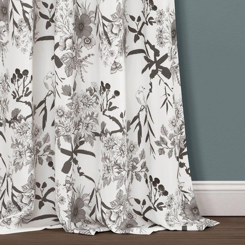 Botanical Garden Polyester Room Darkening Curtain Pair (Set of 2)