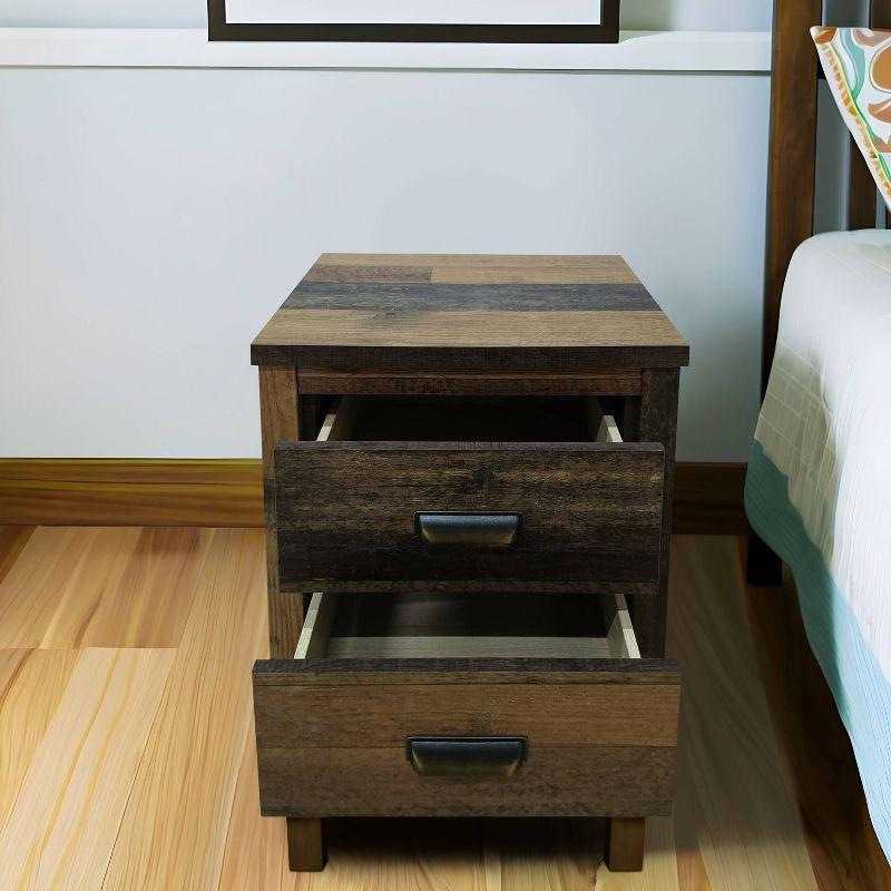 Home Design Bristol Nightstand Vintage Oak