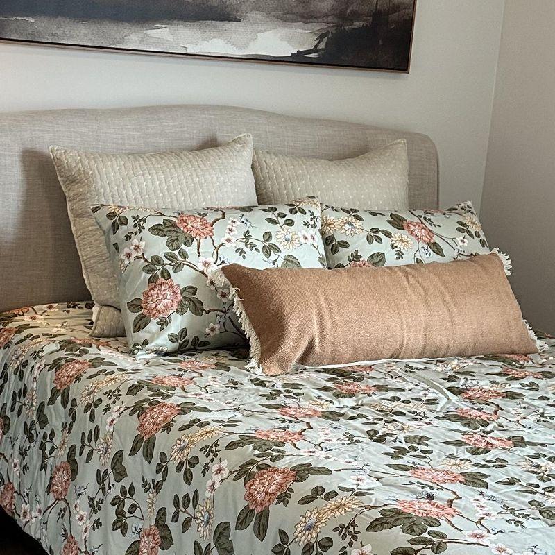 Cross Stitch Navy Euro Sham Set of 2