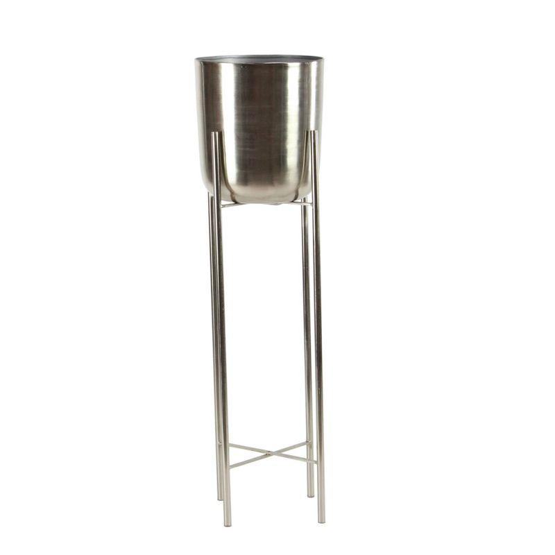 2 - Piece Tall Round Planter Metal Stand