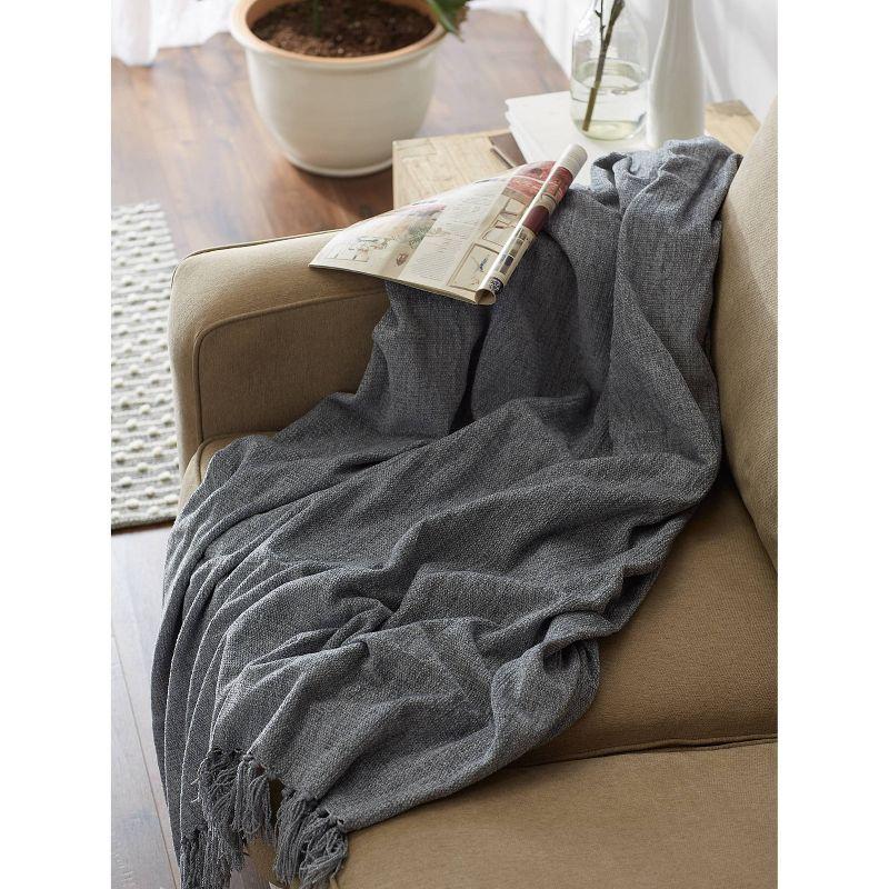 Design Imports Hand Woven Throw Blanket
