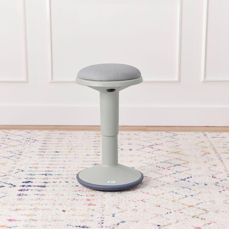 ECR4Kids ECR4Kids Sitwell Wobble Stool with Cushion, Adjustable Height, Active Seating