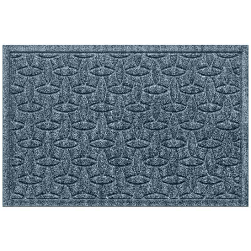 Bungalow Flooring WaterHog Elipse Indoor/Outdoor Doormat Blue: Weather-Resistant, Low Pile, Pet Friendly Mat