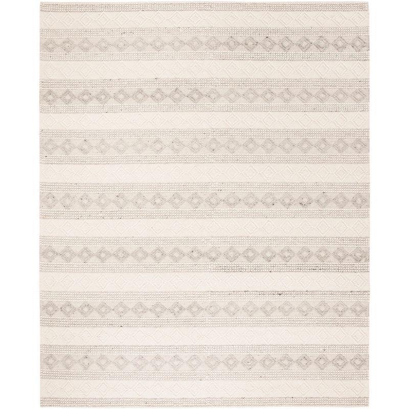 Natura NAT750 Hand Woven Area Rug - Grey/Ivory - 8'x10' - Safavieh.