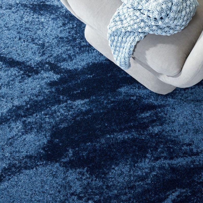 Retro RET2891 Power Loomed Indoor Area Rug - Light Blue/Blue - 8'x8' - Safavieh.