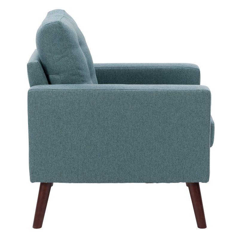 Elwood Tufted Accent Chair Light Green - CorLiving