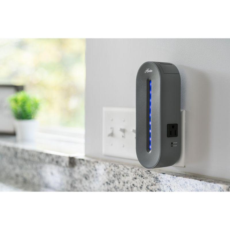 Gray Plug-in UV-C Air Sanitizer with HEPA Filter