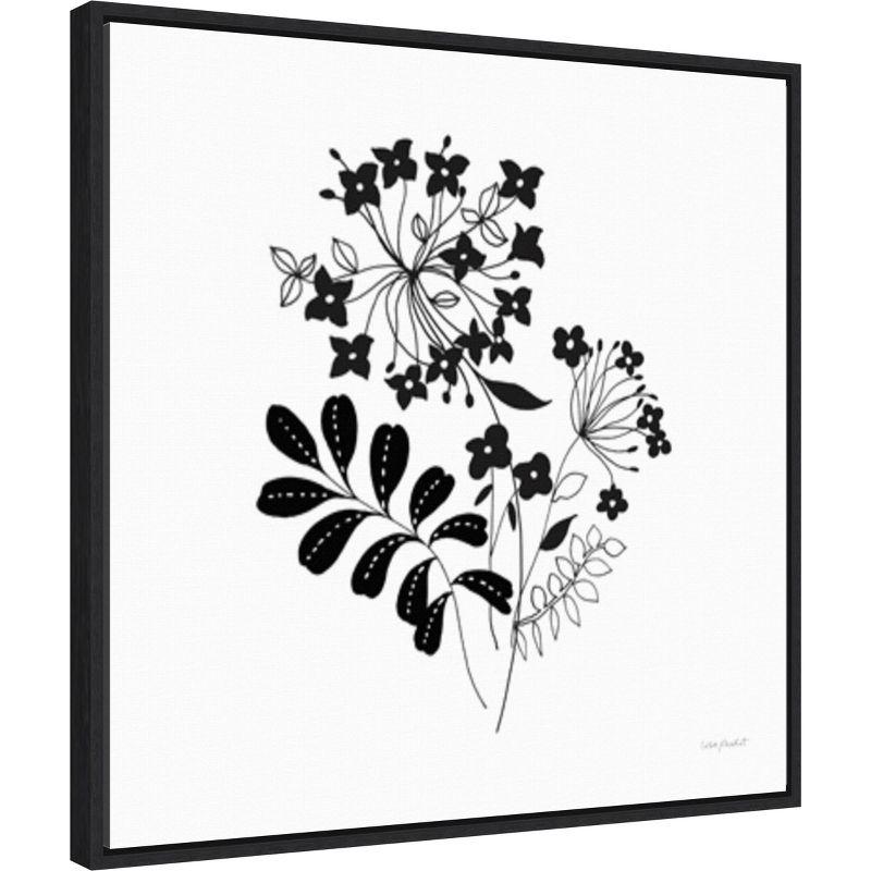 22" x 22" Night and Day Floral III by Lisa Audit: Amanti Art Vintage Style Canvas