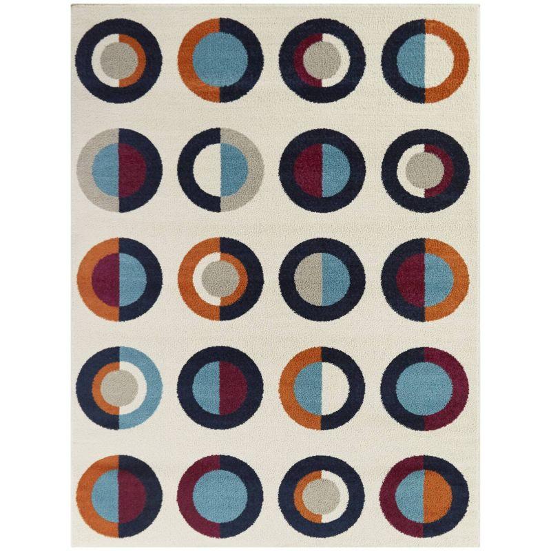 Jivraj Curie Multicolor Modern Geometric Area Rug