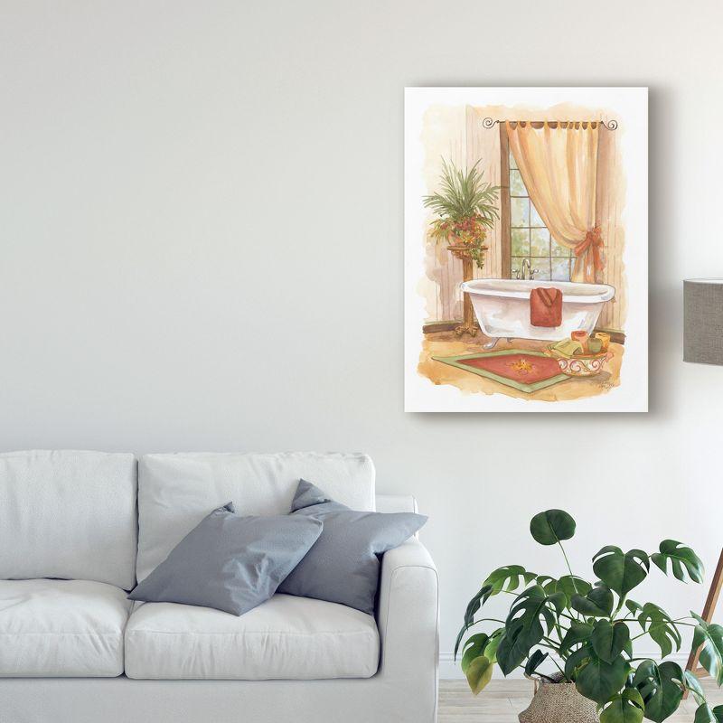 Trademark Fine Art -Jerianne Van Dijk 'Watercolor Bath In Spice Ii' Canvas Art