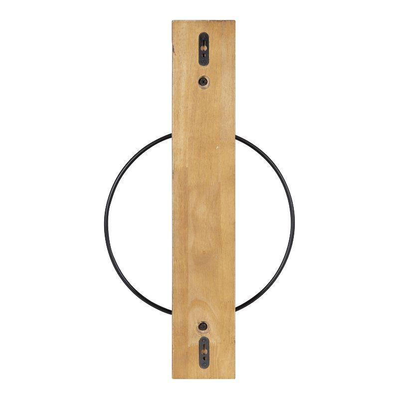 Kate and Laurel Maxfield Wood and Metal Wall Sconce