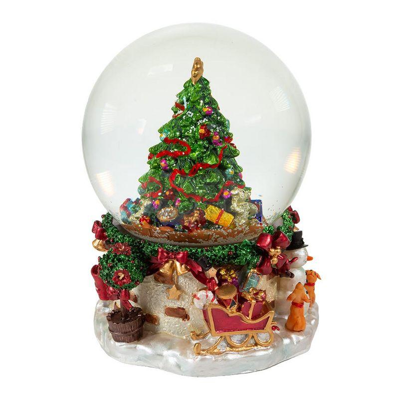 Kurt Adler 120MM Musical Christmas Tree Water Globe