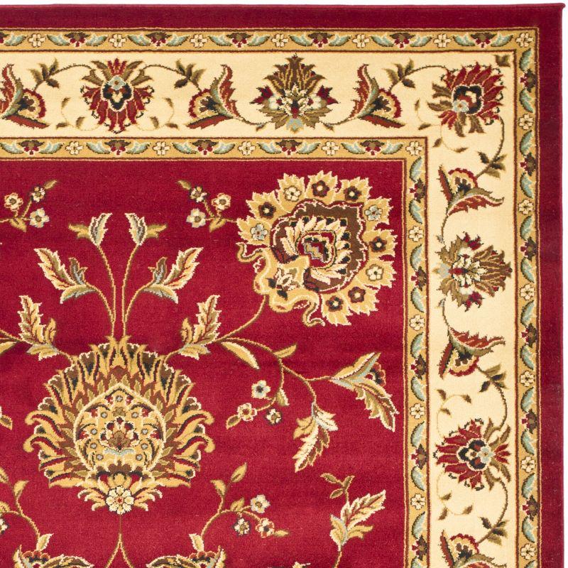 Lyndhurst LNH555 Power Loomed Area Rug - Red/Ivory - 6'7"x9'6" - Safavieh
