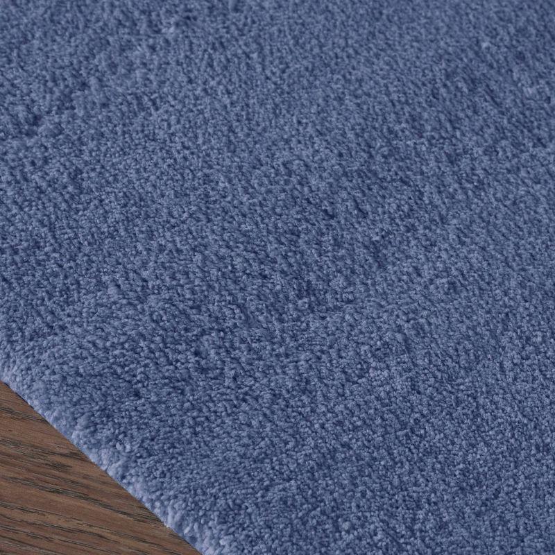 Marshmallow Quick-Dry Navy Microfiber Bath Rug