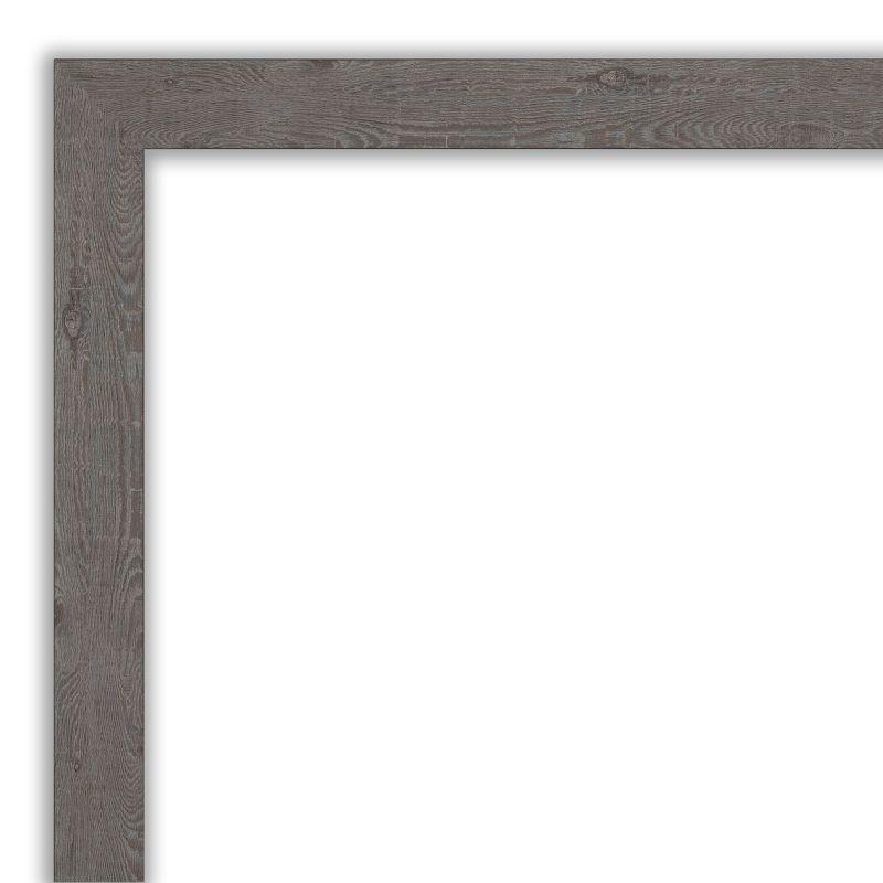 Amanti Art Rustic Plank Narrow Framed Corkboard, Natural Cork