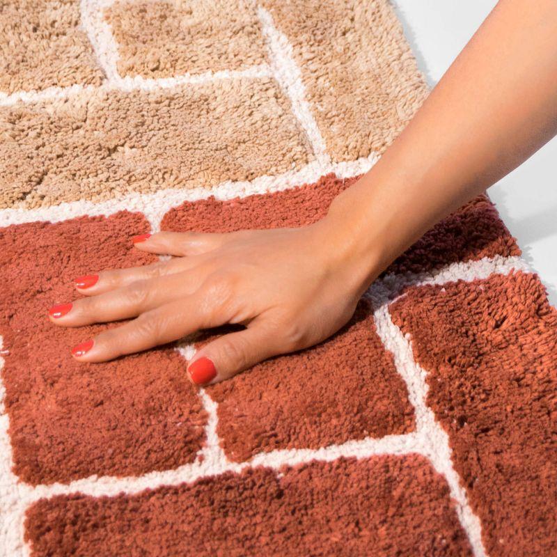 Classic Color Cotton Blend Bath Rug