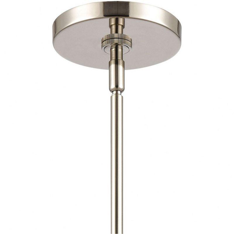 Gabby Mini Polished Nickel 1-Light Pendant with Clear Glass