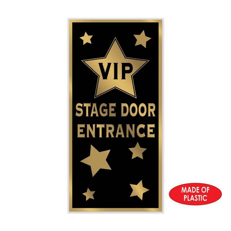 Beistle VIP Stage Door Entrance Door Cover, 5' x 30", (2/Pkg) Multicolored