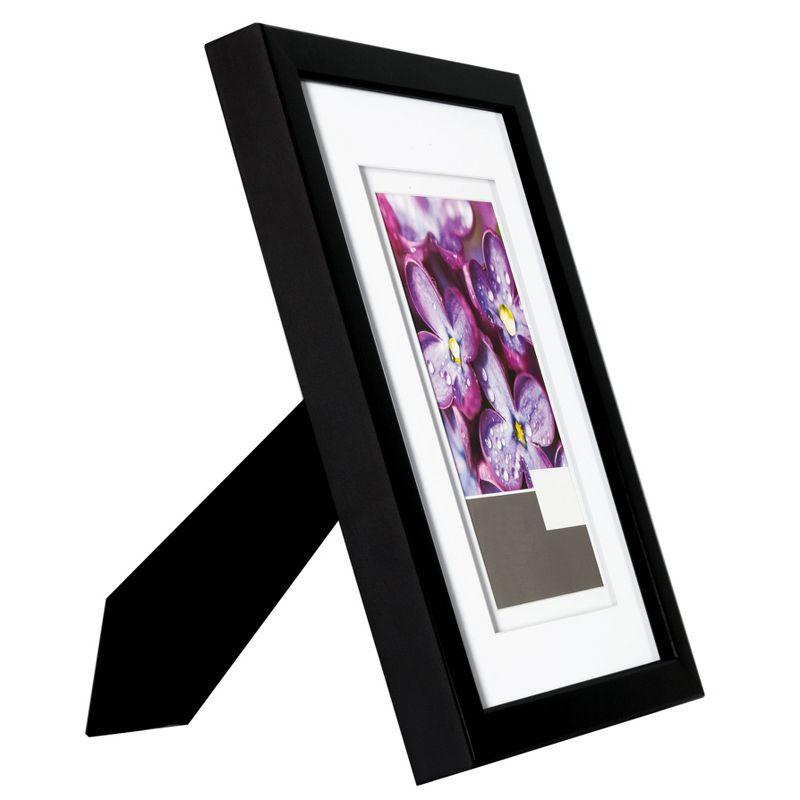 Classic 8x10 Black Wood Floating Frame with Glass