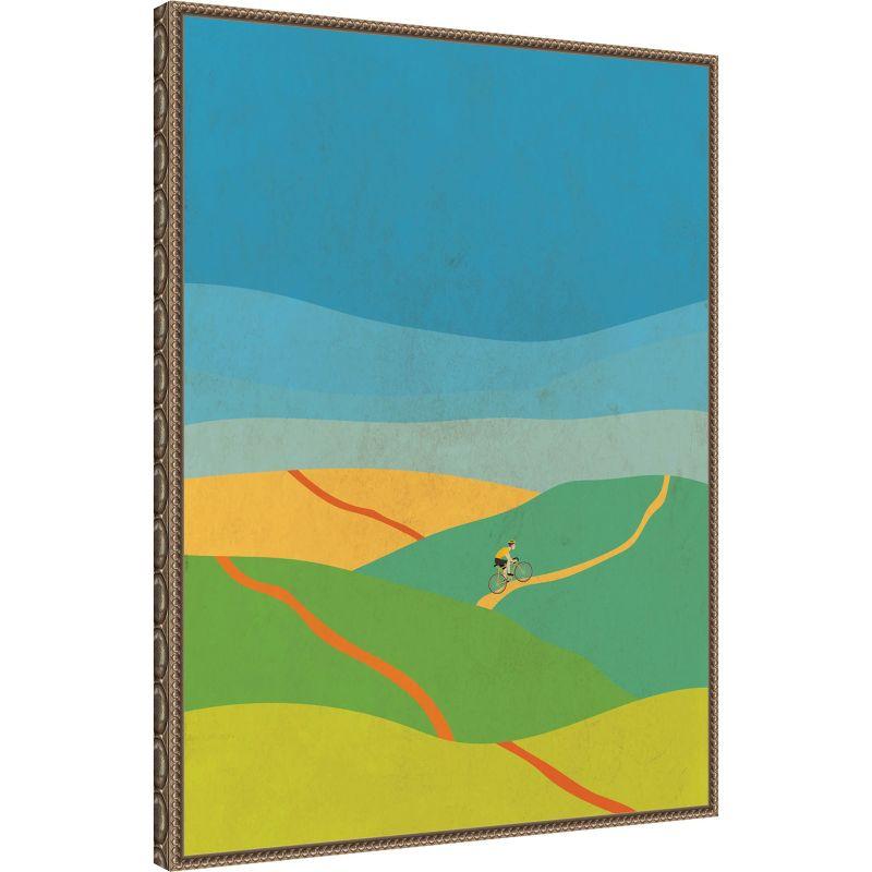 Amanti Art Evening Hill Climb by Jon Downer Canvas Wall Art Print Framed 23 x 30-in.