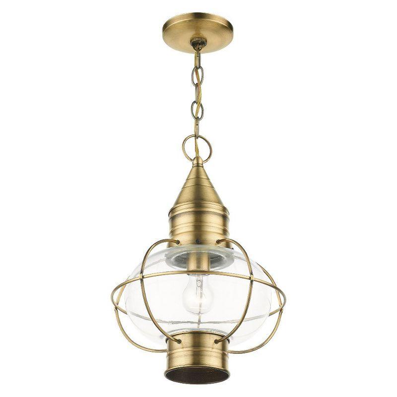 Livex Lighting Newburyport 1 - Light Pendant in  Charcoal