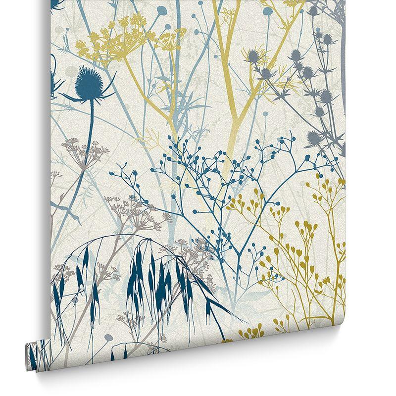 Clarissa Hulse Summer Border Blue Wallpaper