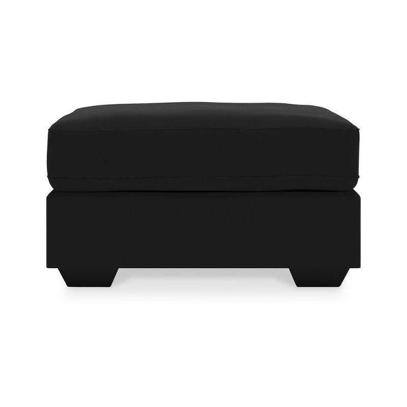 Signature Design by Ashley Gleston Upholstered Ottoman, Black