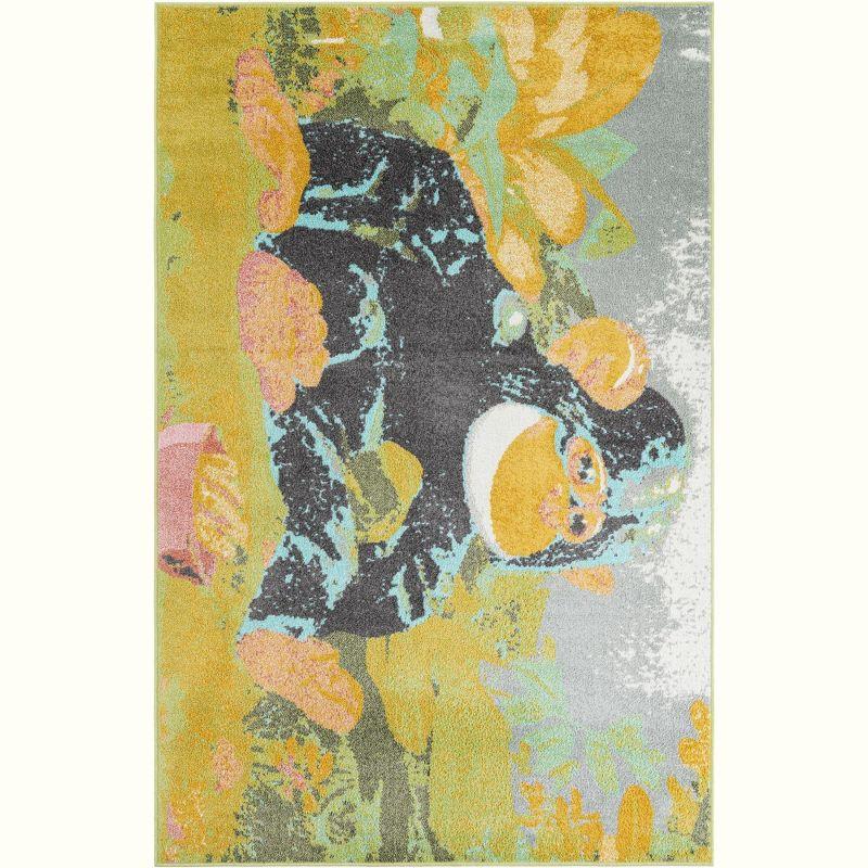 Unique Loom Unique Loom Gorilla Whimsy Kids Rug