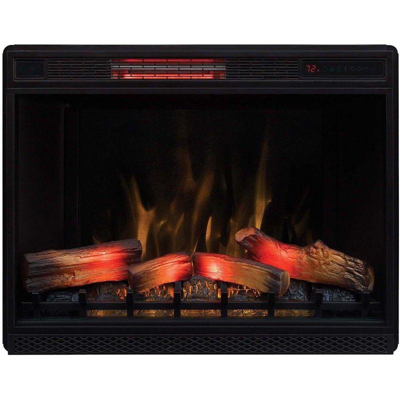 ClassicFlame 33-Inch Black 3D Infrared Electric Fireplace Insert