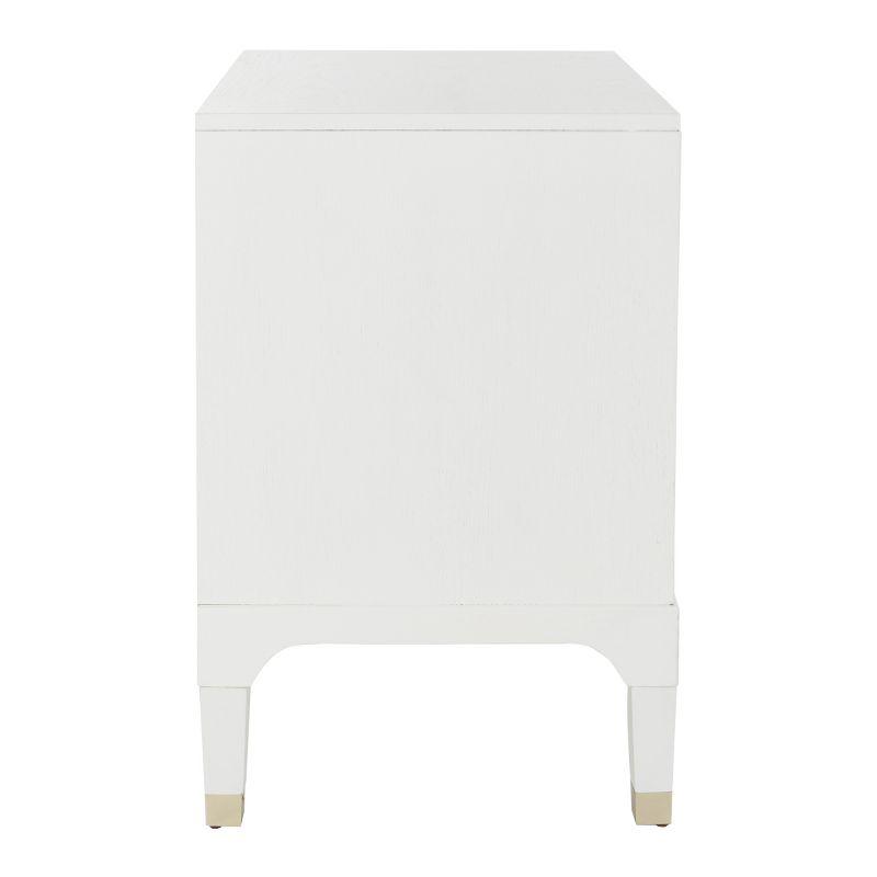 Lorna 3 Drawer Nightstand - FOX6232 - White - Safavieh Couture