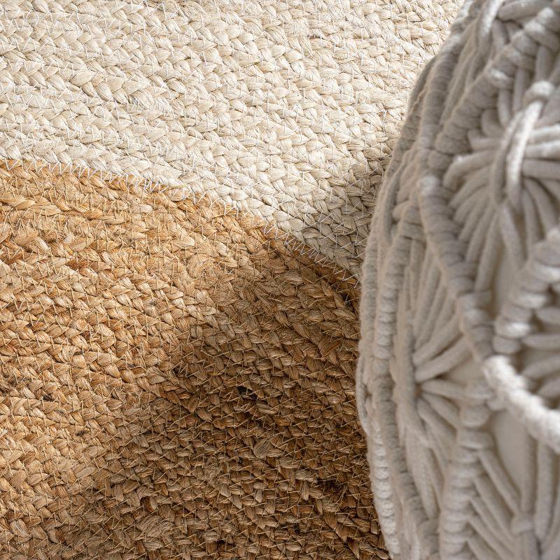 Oceana Two-Tone Boho Jute Circle - JONATHAN Y