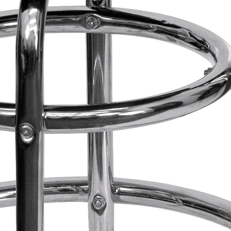 Flash Furniture Double Ring Chrome Barstool