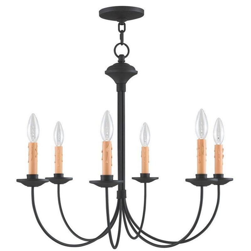 Livex Lighting Heritage 6 - Light Chandelier in  Black