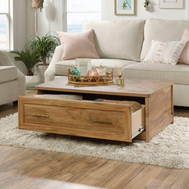 Sindoori Mango Wood & Metal Rectangular Coffee Table with Storage