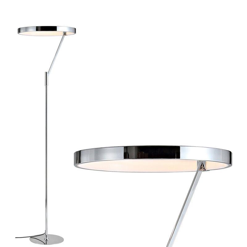 JONATHAN Y Owen Integrated LED Metal Floor Lamp