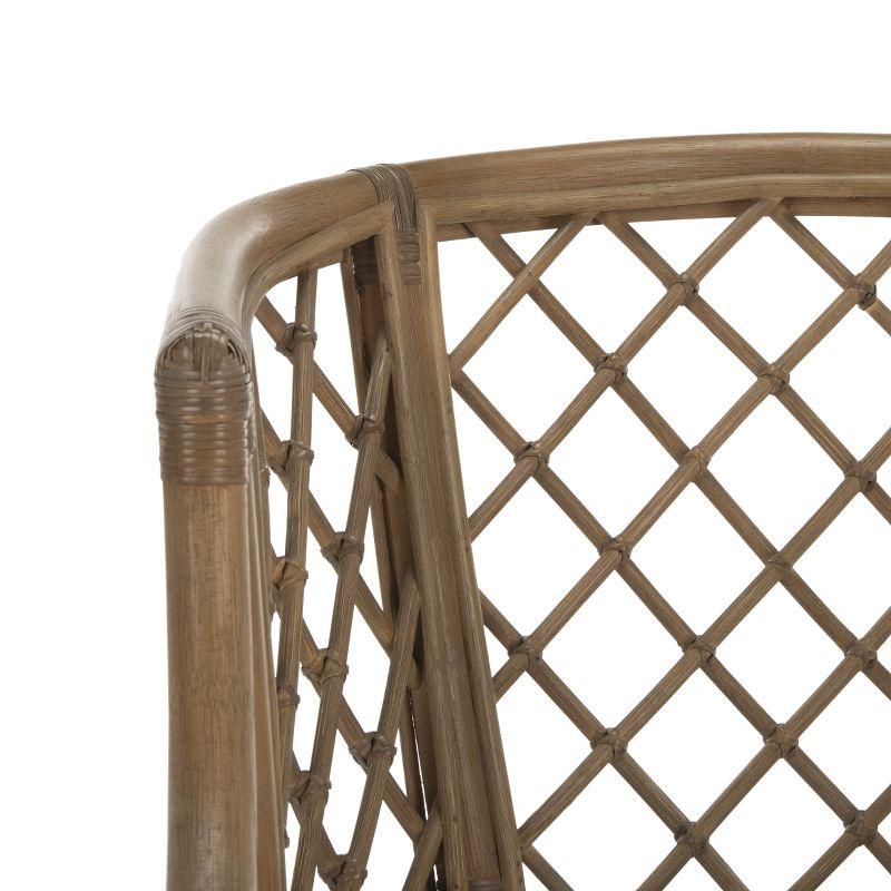 Carlotta Arm Chair - SEA4013 - Greige/White - Safavieh