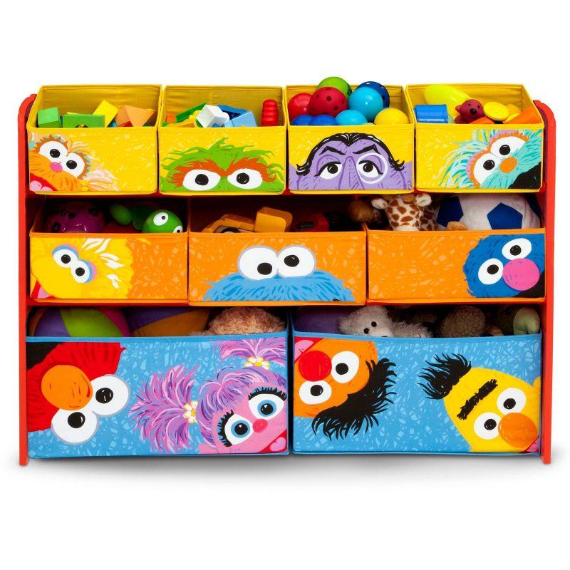 Delta Children Sesame Street Deluxe 9 Bin Design and Store Toy Organizer