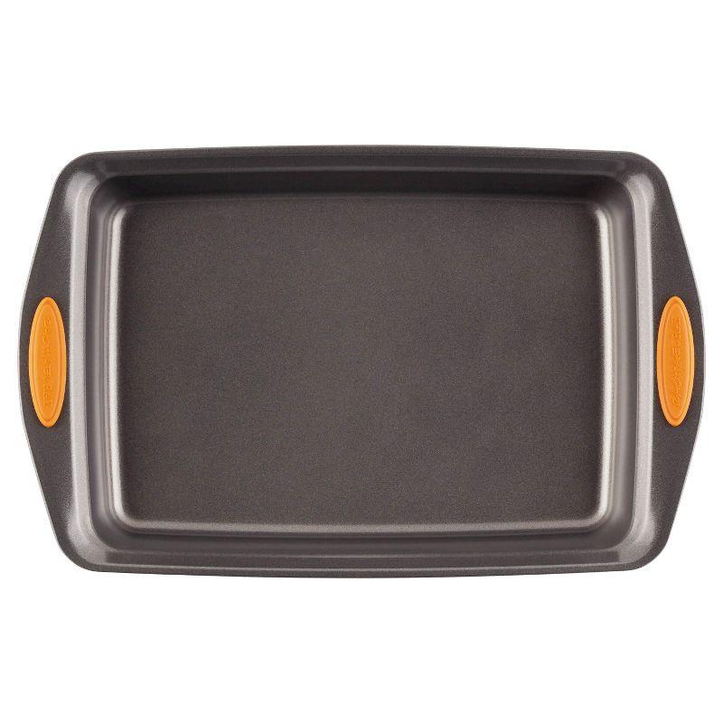 Orange Carbon Steel Nonstick Cake Pan with Lid, 9" x 13"