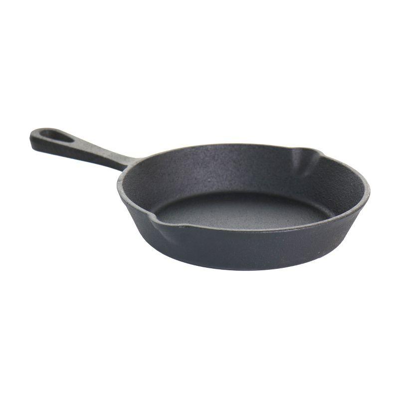 MegaChef Pre-Seasoned 3 Piece Cast Iron Skillet Set