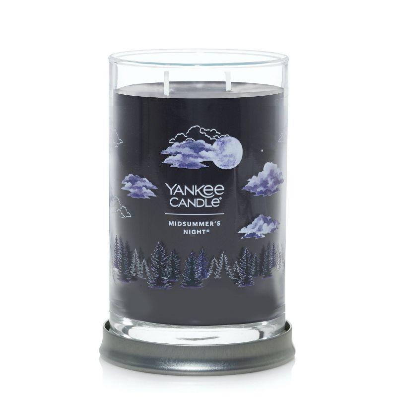 20oz Signature Tumbler Midsummer Night - Yankee Candle: Soy Wax Blend, Glass Jar, Dual Wick, Musk & Sage Aroma