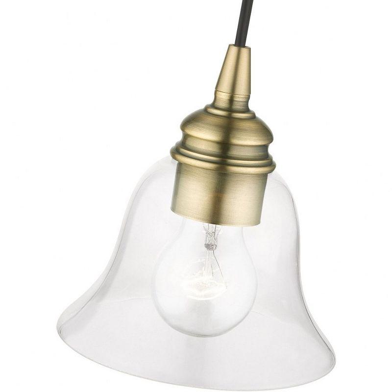 Livex Lighting Moreland 1 - Light Pendant in  Antique Brass