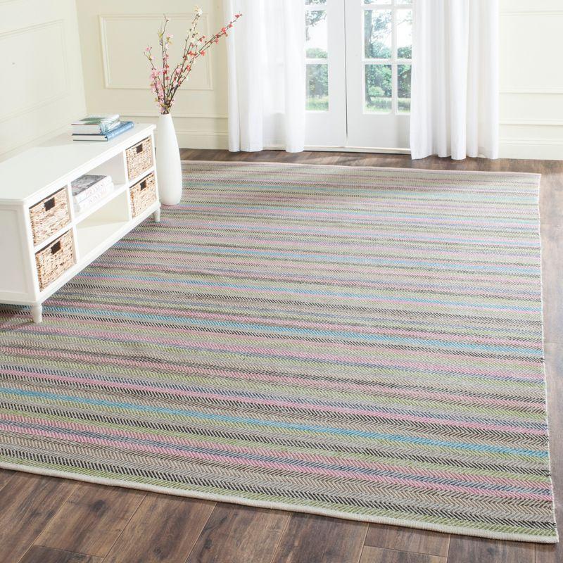 Striped Kilim STK421 Hand Woven Area Rug  - Safavieh