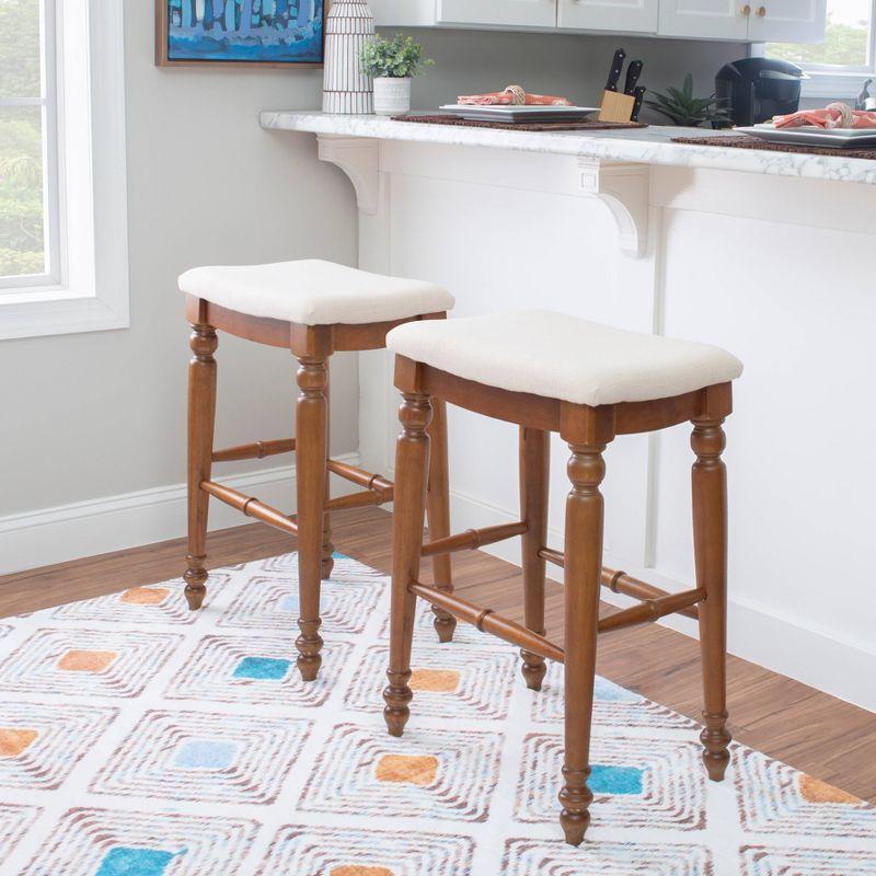 Marino Backless Barstool Wood - Linon