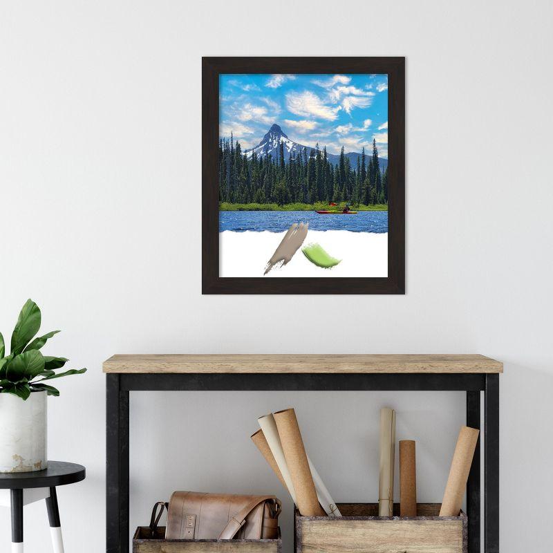 Amanti Art Furniture Espresso Narrow Wood Picture Frame Opening Size 20x24 in.